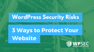 WordPress Security Risks - 3 Ways to Protect Your Website