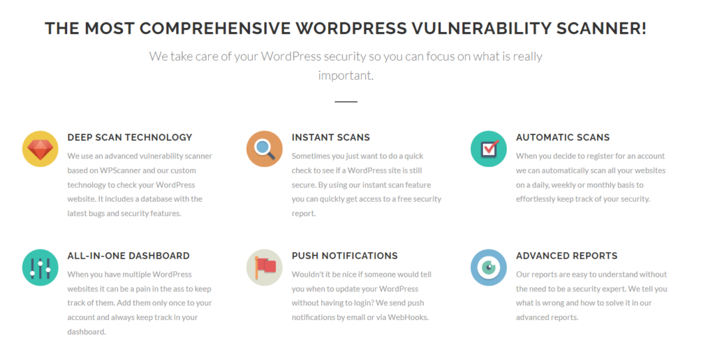 The WPSec WordPress vulnerability scanner.
